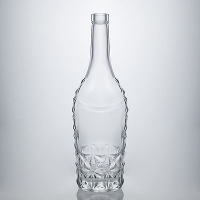 Forma personalizzata 750 ml Cromo lucidato Setta Stampa Spumante Vino Champagne Bottiglia di vetro con etichette metalliche