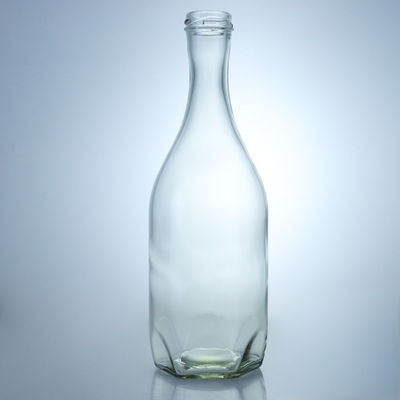 Brandy Whiskey Gin Rum Bottiglia di vetro con tappo a vite di sigillamento delle bevande industriali tipo sughero