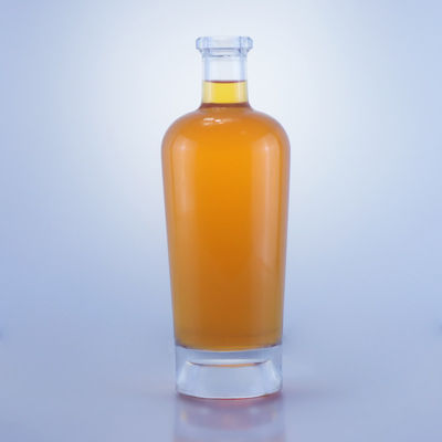 Bottiglia di liquore in vetro da 750 ml con tappo di sughero e tappo personalizzato