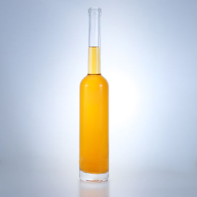 Collare di vetro di pietra trasparente 500 ml Bottiglia a collo lungo per Gin Rum Champagne Brandy Whisky