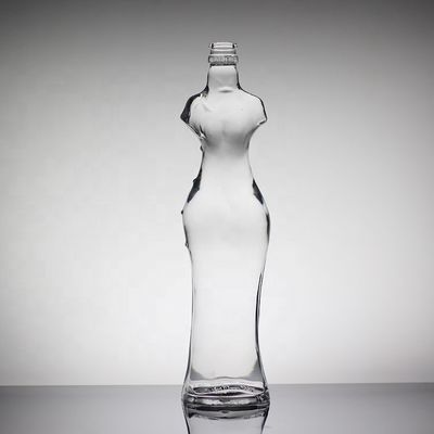 Bottiglia di vetro femminile di bellezza in forma personalizzata per appassionati di vino e intenditori