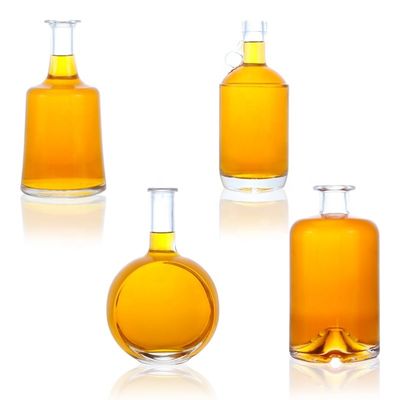 70cl 75cl Custom Design Bottiglie di vetro trasparente per Tequila Vodka Whiskey in Shandong