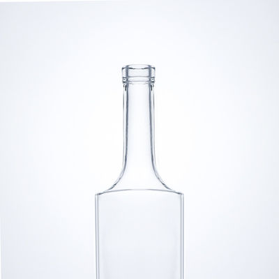 Collare di vetro unico Materiale collo lungo Bottiglia di liquori per whisky Vodka Tequila Gin Rum