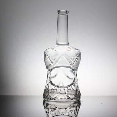 Bottiglia di vetro femminile di bellezza in forma personalizzata per appassionati di vino e intenditori