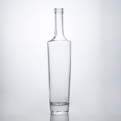 Collare di vetro unico Materiale collo lungo Bottiglia di liquori per whisky Vodka Tequila Gin Rum