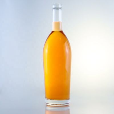 Imballaggio in bottiglia di vetro da 750 ml con disegno unico e superficie acida