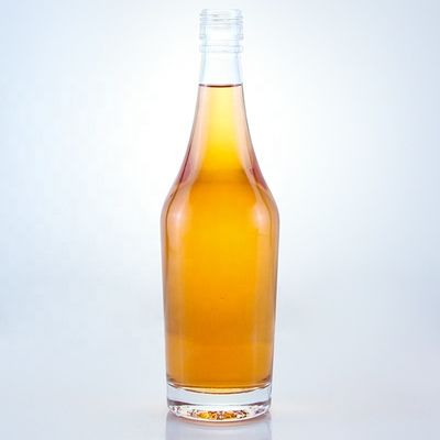 Imballaggio in bottiglia di vetro da 750 ml con disegno unico e superficie acida