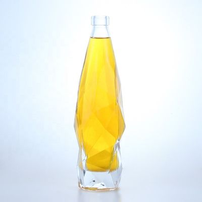 Bottiglie di liquore in vetro da 750 ml con tappo in alluminio e vetro di pietra La scelta più popolare