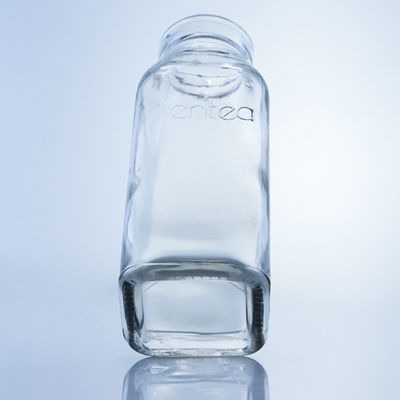 Bottiglia di succo di vetro quadrata da 280 ml 350 ml 500 ml con logo personalizzato