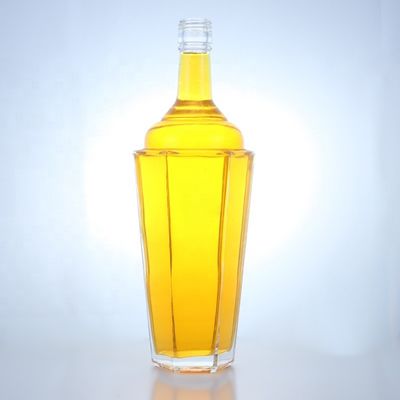 Bottiglie di liquore in vetro da 750 ml con tappo in alluminio e vetro di pietra La scelta più popolare