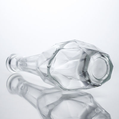 Bottiglia di vetro Super Flint con tappo di sughero per whisky vodka tequila gin rum
