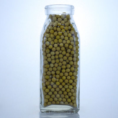 Bottiglia di succo di vetro quadrata da 280 ml 350 ml 500 ml con logo personalizzato
