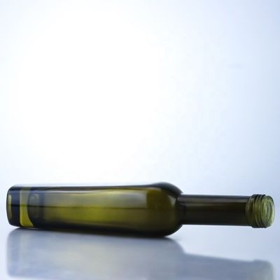375ml Bottiglie di olio d'oliva verde scuro Acid Etch Superficie manipolazione e colore alto