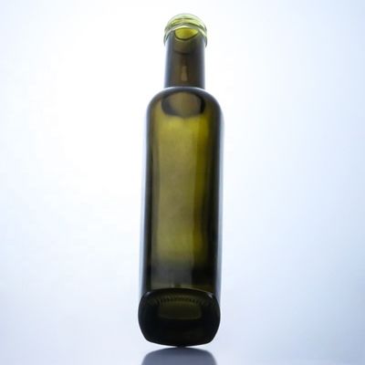 375ml Bottiglie di olio d'oliva verde scuro Acid Etch Superficie manipolazione e colore alto