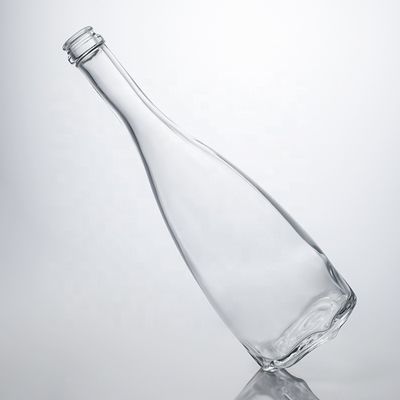 Logo personalizzato Unico Fondo floreale Super Flint Collo lungo 750ml Bottiglia di vetro per sughero gin