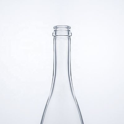 Logo personalizzato Unico Fondo floreale Super Flint Collo lungo 750ml Bottiglia di vetro per sughero gin