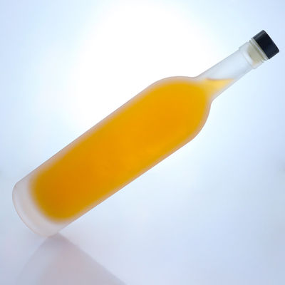 Materiale di base di vetro 12 oz di acqua da bere alta pietra birra bottiglia di vetro con tappo in alluminio
