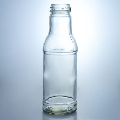 Bottiglia di vetro di grande capacità da 90-500 ml calda per condimenti, condimenti e con coperchio metallico incluso