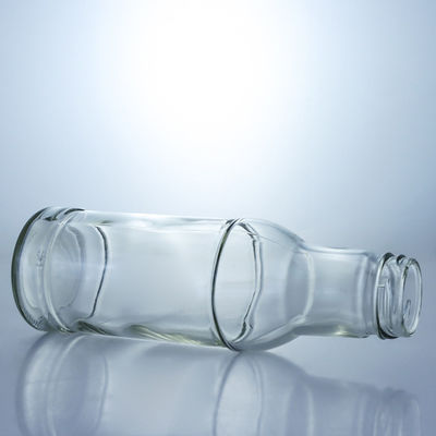 Bottiglia di vetro di grande capacità da 90-500 ml calda per condimenti, condimenti e con coperchio metallico incluso