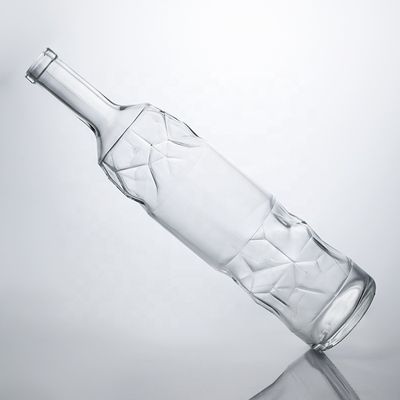 Bottiglie di vetro Super Flint trasparenti da 750 ml per Gin Rum Whisky e Vino