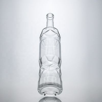 Bottiglie di vetro Super Flint trasparenti da 750 ml per Gin Rum Whisky e Vino