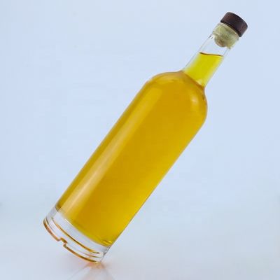 Bottiglia di vetro trasparente o personalizzata Unica 700 ml 750 ml per whisky Tequila Brandy Rum Gin