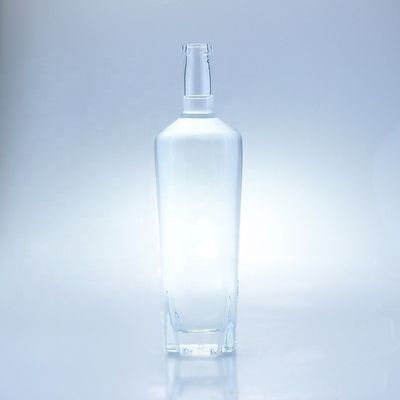 Collare di vetro Bottiglia di vetro per bevande alcoliche 750 ml con sigillo di sughero