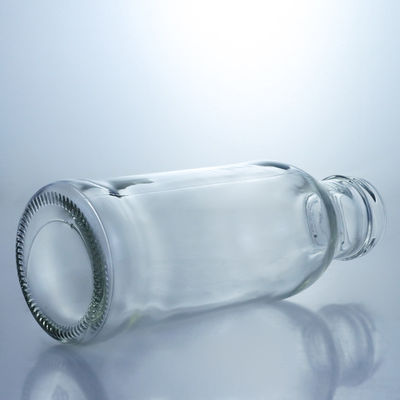 Bottiglia di bevande in vetro trasparente Popolare 100ml260ml 500ml 1000ml Bottiglia rotonda con tappo a vite