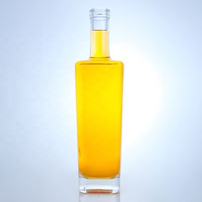 Logo del cliente accettabile bottiglia di vetro di lusso per vodka whisky tequila gin brandy