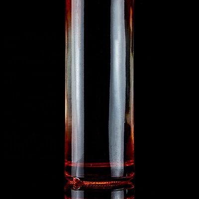 Rivestimento di colore rosso 750 ml bottiglia di tequila in vetro con design unico e sughero