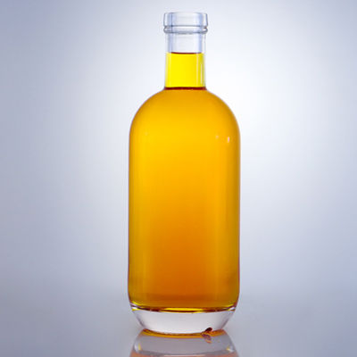 Bottiglia di vetro da 375 ml 500 ml 700 ml 750 ml 1000 ml per liquori con tappo a tappeto