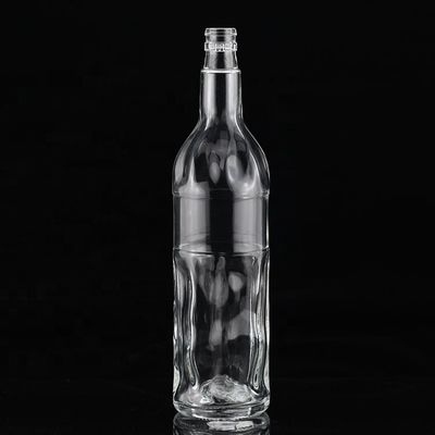 Superficie incisa Bottiglia di vetro da 750 ml per collare industriale e di vetro in Messico Tequila
