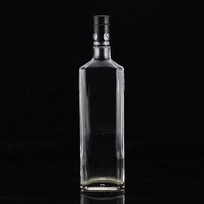 Superficie incisa Bottiglia di vetro da 750 ml per collare industriale e di vetro in Messico Tequila