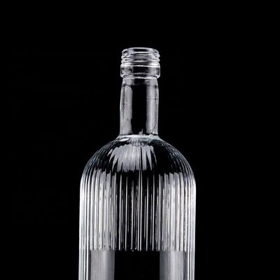 500ml 700ml SCREW CAP Super Flint Glass Bottiglia vuota di whisky per design classico rotondo