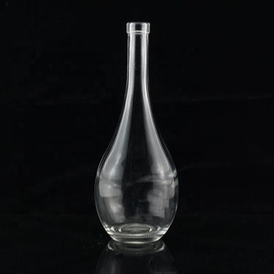 Acid Etch Surface Handling Bottiglie di tequila di vetro con collo rotondo e filtro vuoto