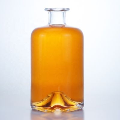 Vetro Custom Luxury Super Flint 500ml 700ml 750ml Rum Vodka Whiskey Gin Mason Vaso con tappo di vetro