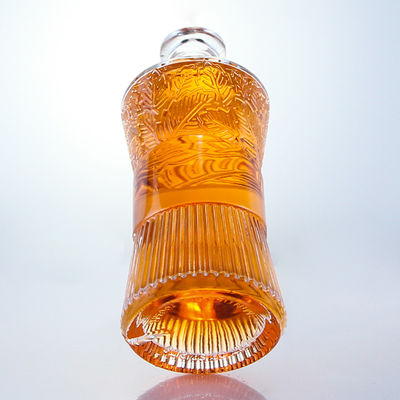 Bottiglia di vetro trasparente da 750 ml a 1000 ml per gin rum vodka whisky personalizzato