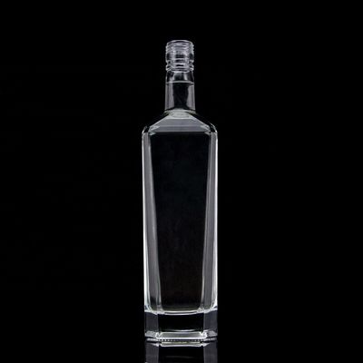 Bottiglia di whisky di vetro Quadrata 700 ml Fondo spesso 750 ml 500 ml Bottiglie di tequila per liquori
