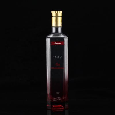 Bottiglia di whisky di vetro Quadrata 700 ml Fondo spesso 750 ml 500 ml Bottiglie di tequila per liquori