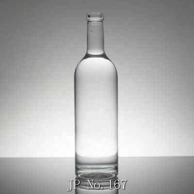 800ml 1000ml 3000ml Bottiglia di vetro di whisky di grande capacità Rotonda 500ml Bottiglia d'acqua di vetro quadrata