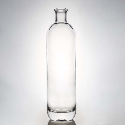 Materiale di base Vetro personalizzato 500ml 700ml 750ml Super Flint Rotondo Bottiglia di vetro trasparente