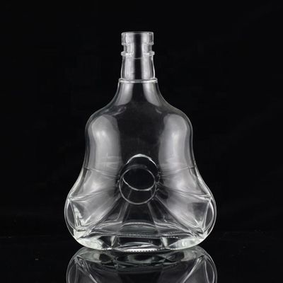 Bottiglie di vetro a forma di chitarra da 700 ml con tappo di sughero per whisky di vodka chiaro o personalizzato