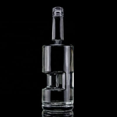 Bottiglie di vetro a forma di chitarra da 700 ml con tappo di sughero per whisky di vodka chiaro o personalizzato