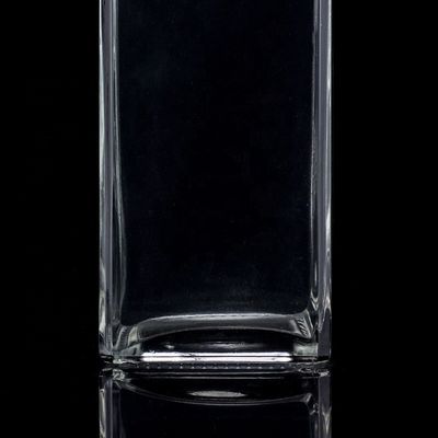 Stampa a schermo Bottiglia di vetro trasparente da 1000 ml per vodka a forma quadrata con tappo a vite