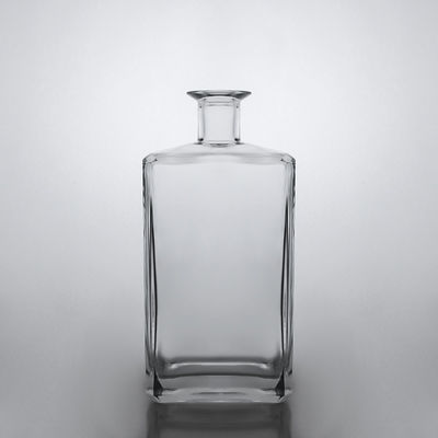 Forma personalizzata Acceptabile Bottiglia di liquore di vetro per brandy Tequila Logo personalizzato Acceptabile
