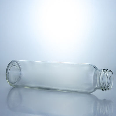250ml 320ml 500ml 750ml 1L Clear Milk Juice Water Glass Bottle con cappuccio a vite con logo personalizzato