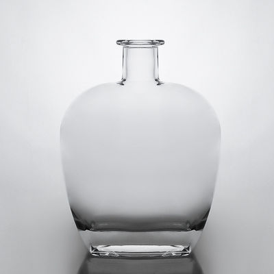 Forma personalizzata Acceptabile Bottiglia di liquore di vetro per brandy Tequila Logo personalizzato Acceptabile