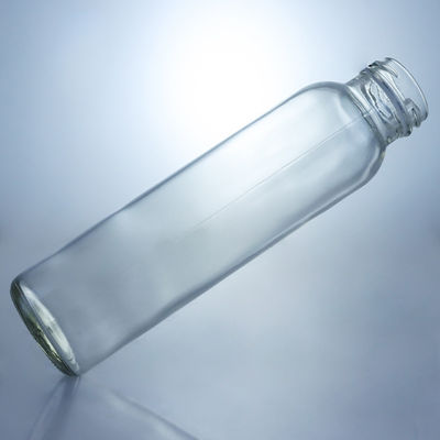 250ml 320ml 500ml 750ml 1L Clear Milk Juice Water Glass Bottle con cappuccio a vite con logo personalizzato