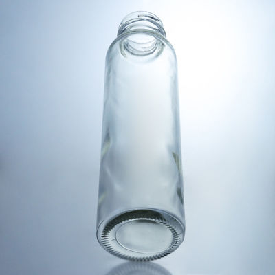 250ml 320ml 500ml 750ml 1L Clear Milk Juice Water Glass Bottle con cappuccio a vite con logo personalizzato