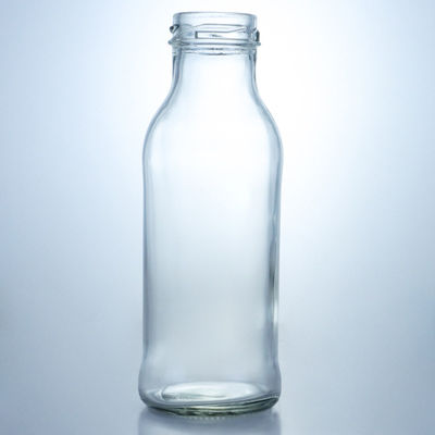 Materiale del corpo Vetro Bottiglia di caffè di succo di vetro con tappo a vite Bottiglia di latte trasparente 250 ml 500 ml